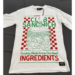 NWT Wesc Club Sandwich Mens Short Sleeve Graphic T-shirt size‎ S